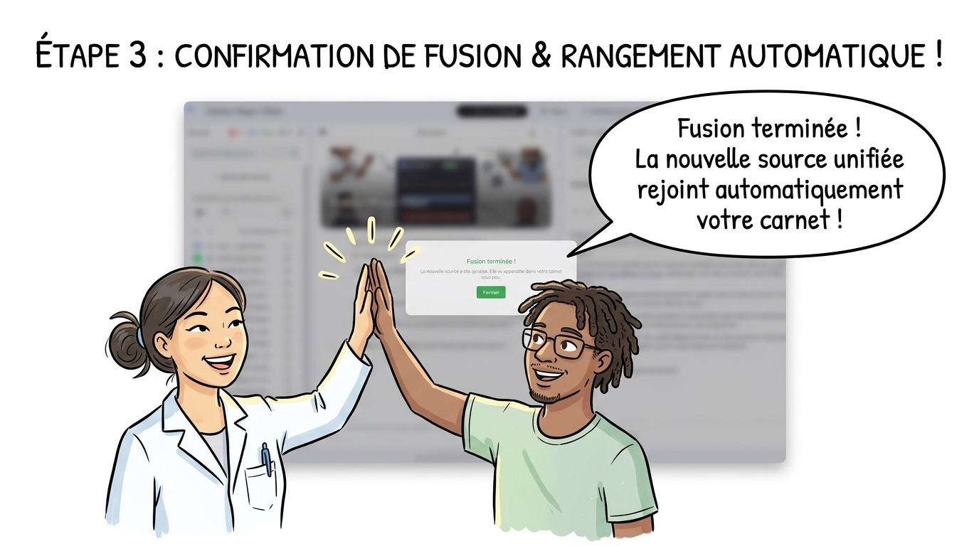 Etape 3 Confirmation et Réussite Sketchnote High Five